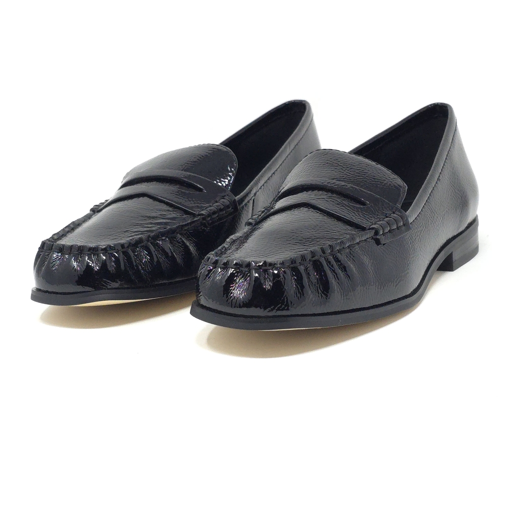 Michael Kors Carlson Black Leather Loafers Size 7M